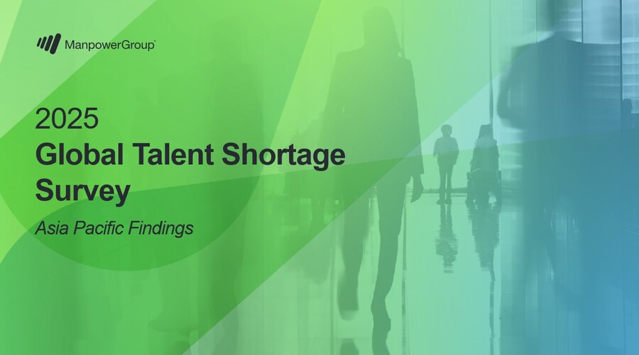 A title slide showcasing Global Talent Shortage Survey 2025