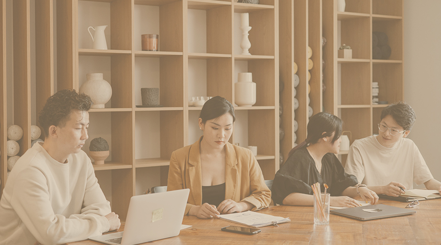 Group of people having a meeting